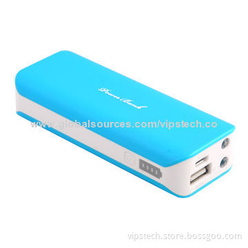 PDA Charger with 5,200mAh Real-capacity, Classical Book Design, High-efficiency TorchNew